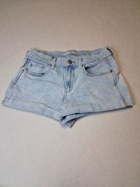 Old Navy Light Blue Denim Roll-Hem Shorts